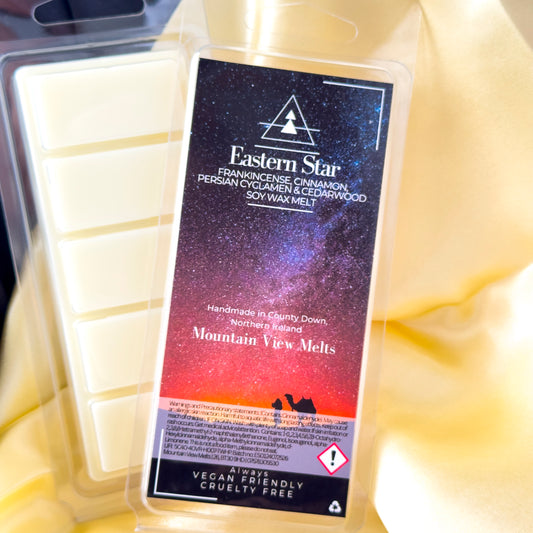 Eastern Star soy wax melt from Mountain View Melts.