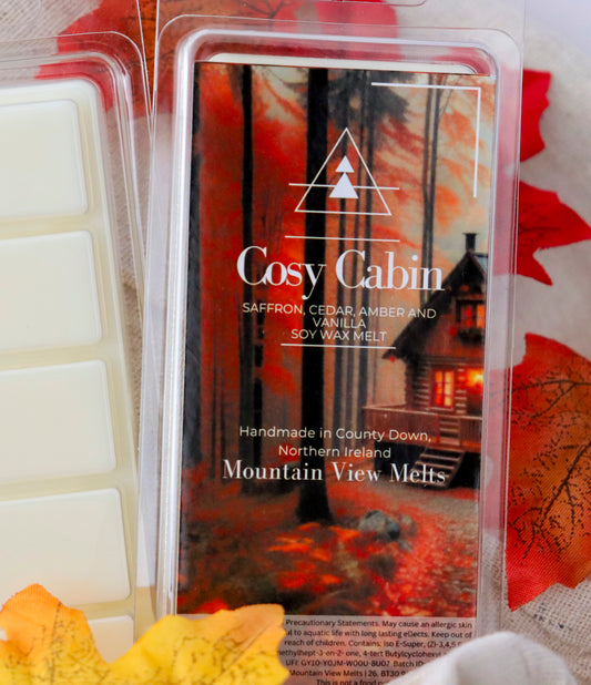 Cosy Cabin soy wax melt from Mountain View Melts