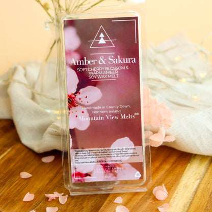 Amber & Sakura Wax Melt (Amber & Cherry Blossom)