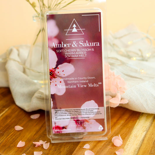 Amber & Sakura Wax Melt (Amber & Cherry Blossom)