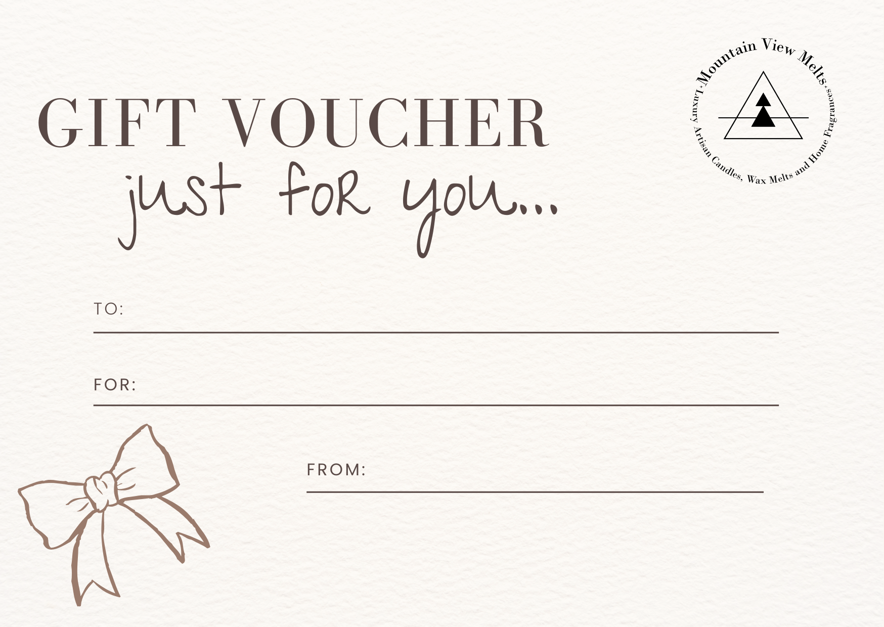 Digital Gift Voucher - Mountain View Melts