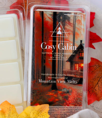 Cosy Cabin soy wax melt from Mountain View Melts
