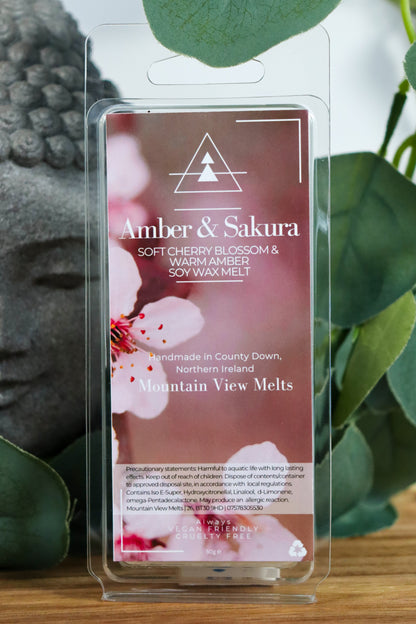 Amber & Sakura Wax Melt (Amber & Cherry Blossom)