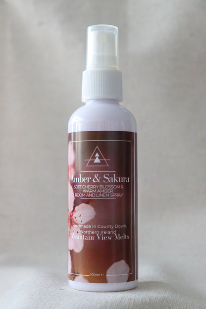 Amber & Sakura Room and Linen Spray (Amber & Cherry Blossom)
